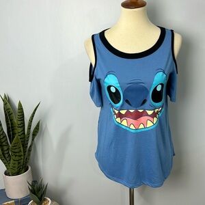 ❄️ Disney parks stitch cold shoulder top size small